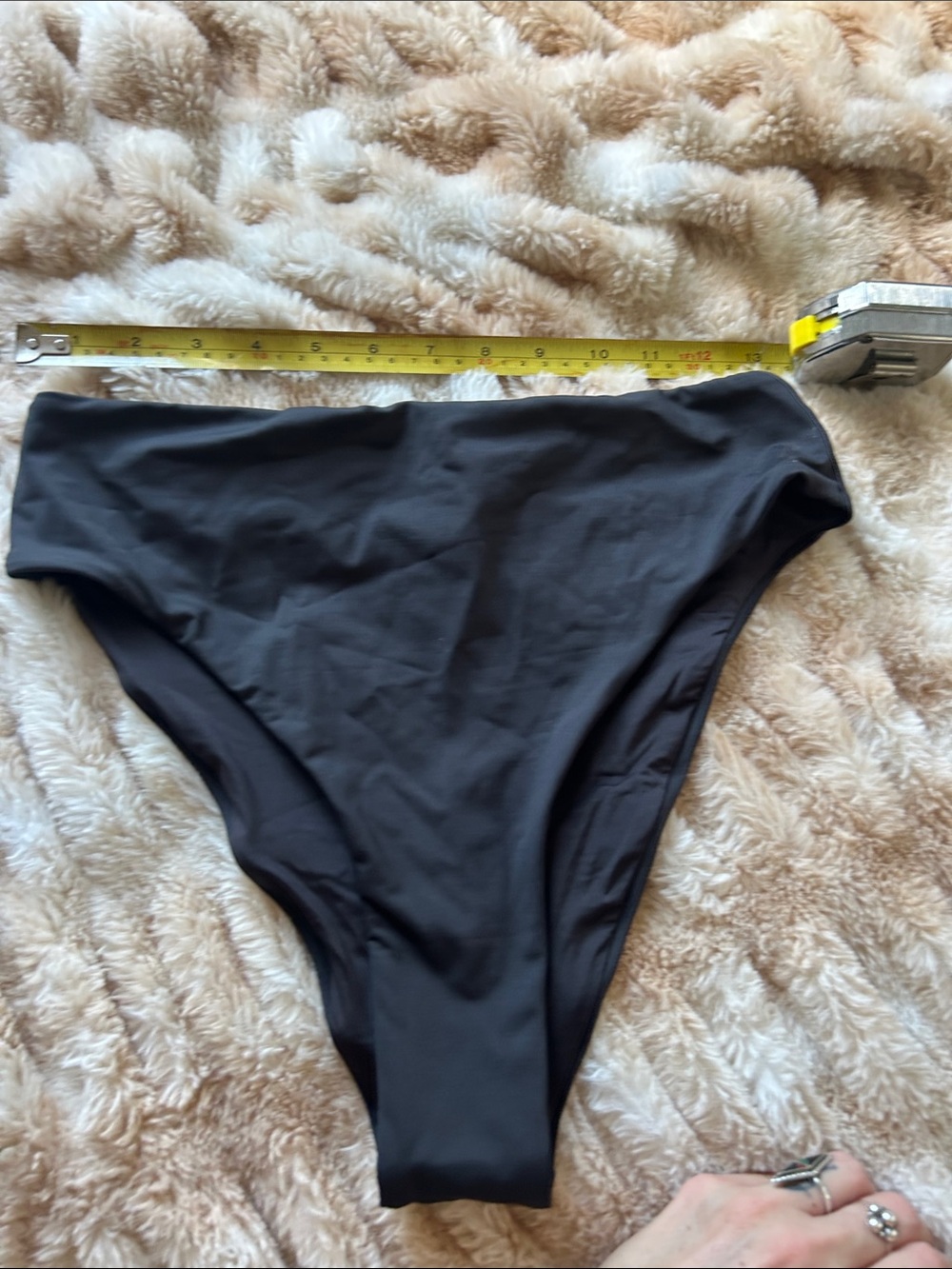 SKIMS High-Cut Medium Black Swim Bottoms